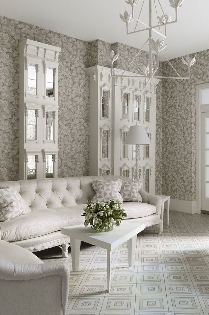 Classic living room wallpaper